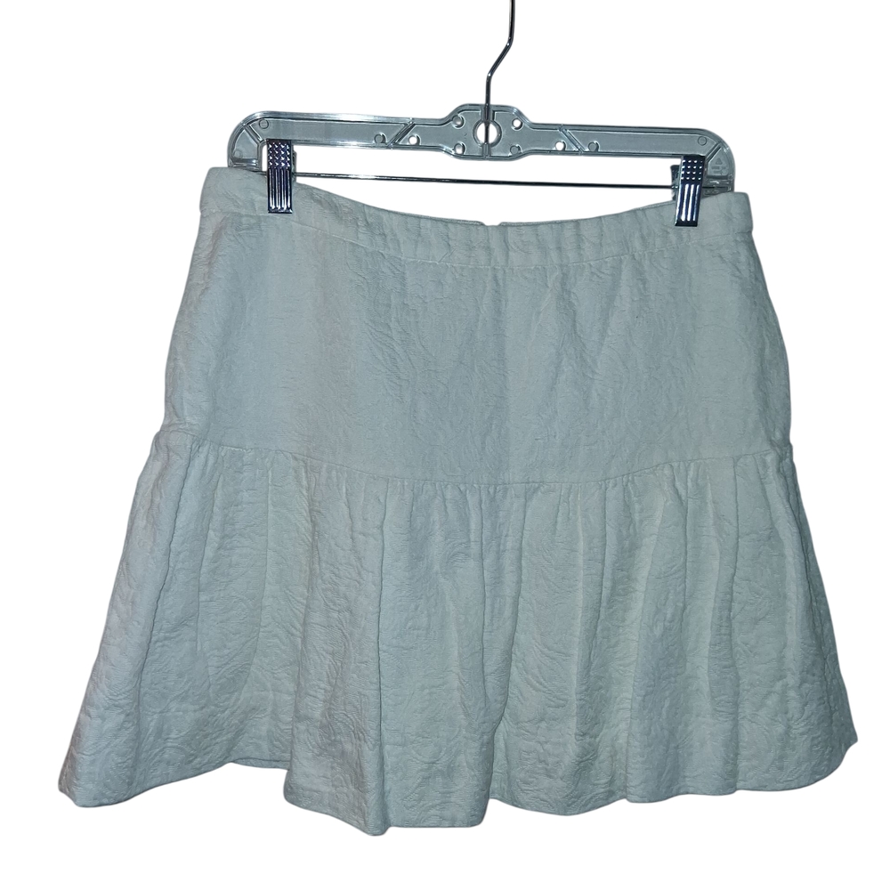 J. Crew Cream Mini Skirt